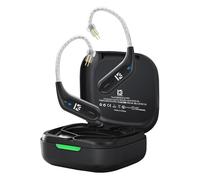 Yinyoo KBEAR BT15 PRO Bluetooth 5.4 Módulo inalámbrico con gancho para la oreja para deportes HIFI Amplia compatibilidad Cable de auriculares para KZ ZS10 PRO/EDX PRO/ZSN PRO/ZST (negro, 2 pin0.78 mm)