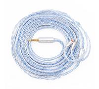 Yinyoo KBEAR Cable de 2 metros, Cable de auricular para KBEAR INK/INK MK2/ TRI Starsea/Star river/i3 Pro/KAI/KZ ZS10/ZST/ZST X/AS06/AS10/ES4/EDX (0,78 mm 2 PIN, enchufe de 3,5 mm, plata-azul)