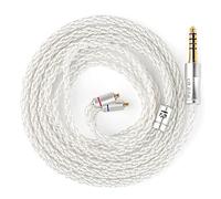 Yinyoo KBEAR Cable para monitores intraurales MMCX,cable de actualización HiFi con 8 núcleos OFC plateado de 5N,120 cm,conector de 4,4 mm,compatible con Shure SE846 y Fiio FH3 para músicos