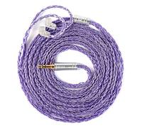 Yinyoo KBEAR JunTian - Cable para monitor intrauditivo de 2 m de largo para auriculares intrauditivos KZ ZS10 Pro 16 núcleos 5N OCC, cable de extensión de auriculares chapado en plata para CCA