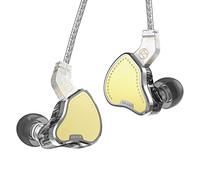 Yinyoo KBEAR KB2208 Auriculares con Cable, Auriculares IEM Ligeros con Cables Desmontables de 2 Pines, Sonido de Graves Profundos de Alta fidelidad para música, Juegos (Dorado, sin micrófono)