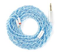 Yinyoo KBEAR Palm Thunder - Cable de auriculares de 3,5 mm, 4 núcleos, 120 cm, 2 pines, coaxial chapado en plata, cable mejorado OCC para IEM KZ ZST /ZS10 PRO/AS16 PRO/EDX PRO, CCZ melodía