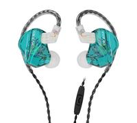 Yinyoo KBEAR Storm - Monitor intraural, auriculares con cable 1DD, auriculares profesionales con cable IEM con sonido cristalino, auriculares de 3.5 mm para músico y cantante (verde claro, con