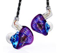 Yinyoo Kbear Storm Professional In Ear Monitor Auriculares para Cantantes Babreros Músicos Bobos, con Cable Personalizado en los Auriculares para oídos IEM, Detachable OFC Cable Plateado Plateado