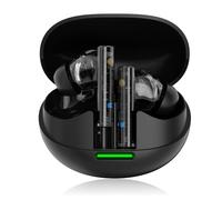 Yinyoo KZ Carol Pro Auriculares Inalámbricos Bluetooth 5.4 35h Autonomía Cancelación Activa de Ruido (ANC) Inteligente con 6 Micrófonos Auriculares Estéreo Hi-Fi con Curva de Sonido Harman