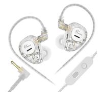 Yinyoo KZ Taurus Auriculares in Ear con Cable y Micrófono Hi-Fi IEM 8mm Controladores Dinámicos Duales In Ear Monitors Graves Profundos Auriculares Gaming con Cable Desmontable