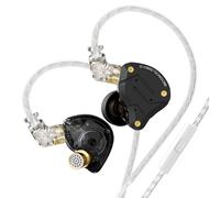 Yinyoo KZ ZS10 Pro Auriculares con Cable HiFi IEM Gaming 4BA 1DD In Ear Monitors Auriculares in Ear con Micrófono Jack 3.5mm 2 Pin Cable Desmontable para Cantante, Guitarrista, Baterista