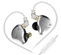 Yinyoo KZ ZS10 Pro Auriculares con Cable IEM 1DD 4BA- In Ear Monitors con Micrófono - Auriculares in Ear Híbridos para Músicos y Gamers- Cable Anti-enredos OFC 3.5mm
