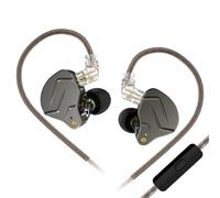 Yinyoo KZ ZSN Pro HiFi Auriculares in Ear, Estéreo IEM con Cancelación de Ruido, Cable Desmontable de 0,75 mm, 2 Pines, para Celular iOS, Android, MP3, 4(con Mic, Gris)