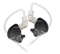Yinyoo KZ ZSN Prox - Auriculares in-Ear Monitor Armadura equilibrada, tecnología híbrida 1DD 1BA, cómodos con cancelación de Ruido de oído para teléfono Celular Android MP3/4 (sin Mic,Negro)
