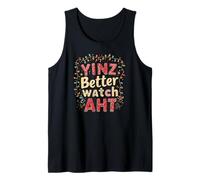Yinz Better Watch AHT Philadelphia Funny Christmas Yinzer Camiseta sin Mangas