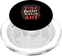 Yinz Better Watch AHT Philadelphia Funny Christmas Yinzer PopSockets PopGrip para MagSafe