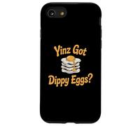 Yinz Got Dippy Eggs Pittsburgh Funny Yinzer Desayuno Comida Carcasa para iPhone SE (2020) / 7/8