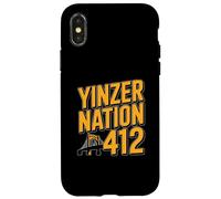 Yinzer Nation 412 Pittsburgh Steel City Pennsylvania Pride Carcasa para iPhone X/XS