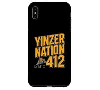 Yinzer Nation 412 Pittsburgh Steel City Pennsylvania Pride Carcasa para iPhone XS MAX