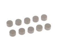 YINZHD 10 piezas de 14 × mm, eje ciruela, 6, potenciómetro, perilla codificadora, amplificador potencia, ajuste volumen, tapa interruptor plástico(Gray)