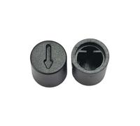 YINZHD 100 piezas de 9,5 x 10 mm, tapa perilla potenciómetro, codificador, control volumen, audio for cónico giratorio, orificio 6(D axis)