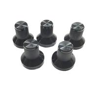 YINZHD 5 piezas de perilla potenciómetro plástico 15 x mm, tapa control volumen, orificio interruptor rotación sombrero, 6, 8,3