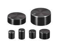 YINZHD Perilla de potenciómetro aleación aluminio, perilla control volumen, interruptor rotación for eje rodillo/eje D 6 mm(30 X 10 mm D-axi)