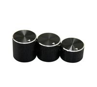 YINZHD Potenciómetro de aluminio alta gama, interruptor volumen, codificador rotatorio, perillas 25 x mm, 21 y 15,5(25x15.5mm)