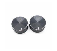 YINZHD Tapa de perilla potenciómetro aleación aluminio 40 x 17 mm, control volumen, orificio interruptor rotación sombrero, 6
