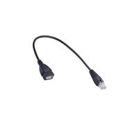 Yinziha Cable USB a RJ45 USB hembra a RJ45 macho Ethernet, cable adaptador de 30 cm, Plug and Play para routers, módems, cámaras