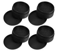 Yiodauh 14 elevadores de patas para muebles, para sofá, cama, sofás, elevadores autoadhesivos de goma negra para sofá, cama, silla, sofá, tocador, mesa