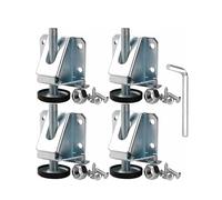 Yiodauh Patas de acero al carbono para muebles, 10 unidades, con rosca de altura ajustable, patas deslizantes de nivelación de metal resistente para muebles y gabinetes para sofá, cama, silla, sofá