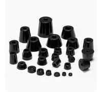 Yiodauh Patas para muebles, 14 unidades, patas de goma negras, antideslizantes, para muebles, patas de mesa, gabinete, almohadilla inferior para silla, sofá, cama, silla, sofá, aparador, mesa (02)