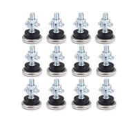 Yiodauh Patas para muebles, 24 patas de mesa de muebles, almohadillas deslizantes de fieltro M6 ajustables con nivelador de tuerca en T, protectores deslizantes para suelos de madera dura para sofá