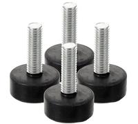 Yiodauh Patas para muebles, 30 piezas de tornillos niveladores de muebles, patas de mesa, patas de goma ajustables, electrónica a prueba de golpes para sofá, cama, silla, sofá, aparador, mesa
