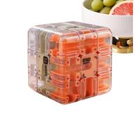 Yiohejy Cubo Laberinto con Bolas 3D | Juego Anti Estrés | Juguetes Cubo Mágico,para Viajes Familia Escuela Juegos Niños Niñas Actividades Grupales Cumpleaños Regalos