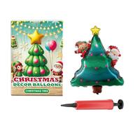 Yiohejy Decoraciones de globos de Navidad, decoración de árbol de Navidad, reno, Papá Noel, globos inflables de pie, para fiestas, cumpleaños, Año Nuevo, vacaciones festivas de invierno