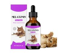 Yiohejy Gotas Relajantes para Gatos - 60 Ml Gotas Liquidas | Solución Calmante Mascotas para Visitas Veterinario Hogares Ruidosos Viajes Coche Transportín