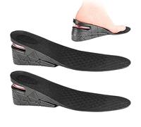 Yiohejy Insertos de altura del zapato para hombres, altura aumenta plantillas - Levante de talón ajustable de 3 capas,Levante de talón invisible 2.56 pulgadas de A yerías para mujeres hombres