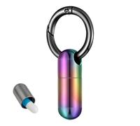 Yiohejy Llavero portátil de la píldora,pastilleros | Pastillero de metal para medicamentos, pastillero impermeable con llavero, pastilleros portátiles para viajes de camping al aire libre