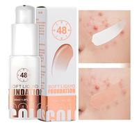 Yiohejy Maquillaje Base Cambiante de Color - Base Líquida De Larga Duración 30ml,Crema Correctora de Larga Duración para Mujeres y Niñas con Control de Brillos