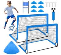 Yiohejy Objetivos de fútbol para niños para Patio Trasero, pequeña Red de fútbol - Conjunto de Red de fútbol emergente Interior,Equipo de Entrenamiento para niños, Actividades de práctica para la