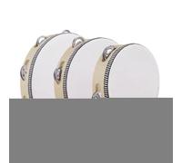 Yiohejy Pandereta para Niños | Juego de 3 Panderetas de Madera de 1 para Sostener con Mano,Instrumentos Portátiles Educativos para Educación Infantil, Acompañamiento, Principiantes y Eventos Escolares