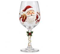 yiokeo Christmas Glasses Drinking, Christmas 3D Wine Glass Collection Gift Box Set with Snowflake Decor, Cocktail Compatible, Table Decor, for Wine, Cocktails, Holiday Party (Style A)