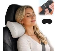 yiokeo Memory Foam Car Headrest Neck Pillow, Car Seat Headrest Pillow for Driving Seat Neck Rest Cushion Necks Support, Soft Comfortable, for Most Cars SUV Home Office Chair (Style D)