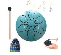Yiokii Tambor de lluvia para exterior, tambor de lengua de acero, tambor de lluvia de 6 notas de 3 pulgadas para lluvia, tambor de lluvia musical impermeable para jardín, disfruta de la sinfonía de
