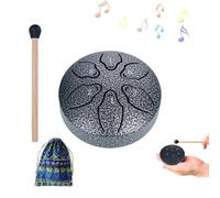 Yiokii Tambor de lluvia para exterior, tambor de lengua de acero, tambor de lluvia de 6 notas de 3 pulgadas para lluvia, tambor de lluvia musical impermeable para jardín, disfruta de la sinfonía de
