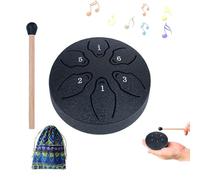 Yiokii Tambor de lluvia para exterior, tambor de lengua de acero, tambor de lluvia de 6 notas de 3 pulgadas para lluvia, tambor de lluvia musical impermeable para jardín, disfruta de la sinfonía de