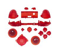 Yiootop Juego de botones de repuesto mate completo para Xbox Series X/S, piezas de reparación LB RB LT RT Bumpers Triggers D-pad ABXY Start Back Sync Share Keys para Xbox Series X/S Controller (rojo