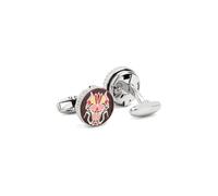 YIORYO Gemelos for Hombre, Gemelos de Plata for Camisa Francesa de Hombre(Burgundy_OneSize)