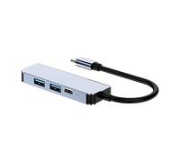 YIORYO Hub USB C 4 en 1, divisor micro USB, concentrador de datos USB ultrafino, expansor de puerto USB portátil 4K HDMI, concentrador USB multifunción