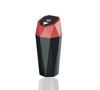 YIOVVOM Bote de basura portátil automático con diseño de diamante pequeño para coche, oficina, cocina, dormitorio (1, rojo)