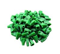 YIOVVOM Conector de Cable Ethernet RJ45 de plástico Blando para Alivio de tensión, CAT5, CAT5E, CAT6, CAT6E, 100 Unidades (Verde)