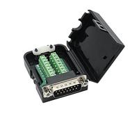 YIOVVOM DB15 - Adaptador macho de 15 pines a conector de terminal con funda